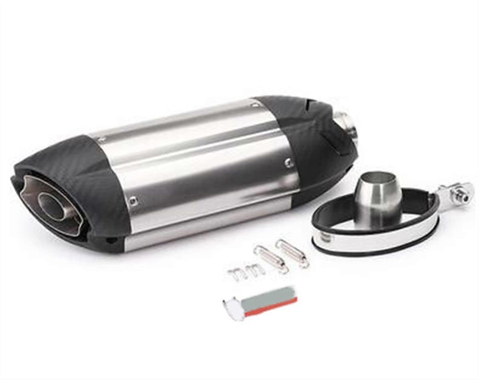 Motorcycle Exhaust Muffler Pipe with DB Killer 51mm for Kawasaki Z800 Ducati Monster 796 Universal Modified (Color A)