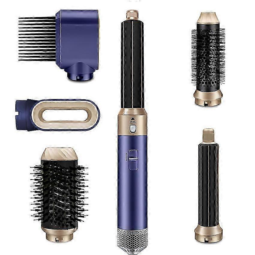 Ensemble de brosse de sèche-cheveux 6 en 1, fer à boucler automatique multifonctionnel Fer à lisser Ensemble de styler pour cheveux -CHAN