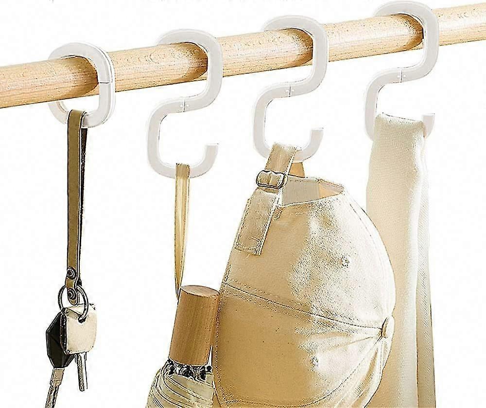 Multi-Purpose Foldable Hanging Hooks for Kitchen, Wardrobe, Bathroom & Outdoor - 4 Pack