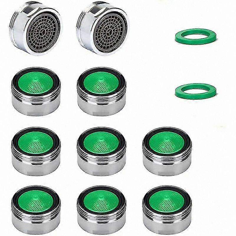 10-Pack M24 Faucet Aerators with ABS Filter and Mixing Tool