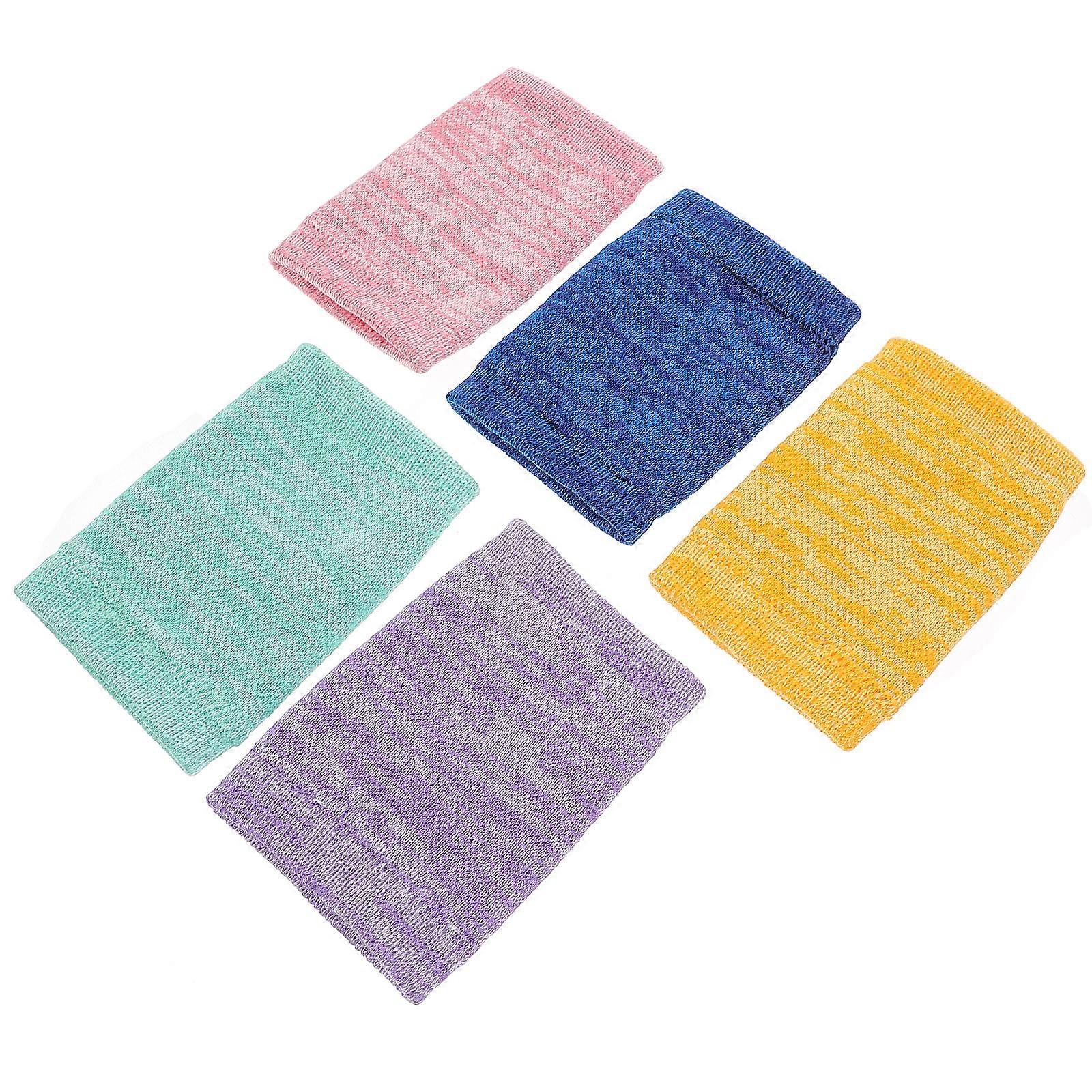 Compression Sleeves for Wrists Arthritis Wrist Straps for Wrist Assorted Color Nylon for Relief 5Set