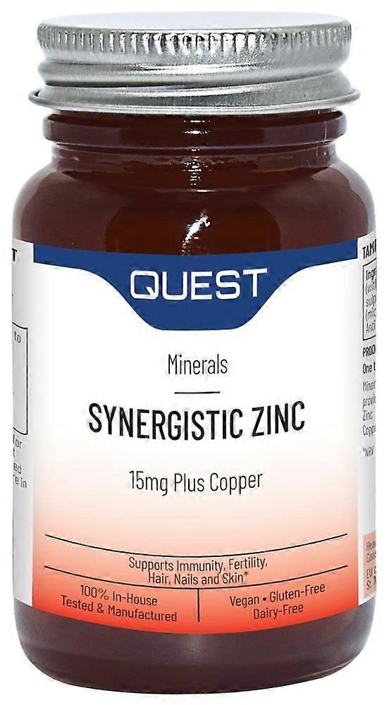 Quest SYNERGISTIC ZINC 15mg 90 Tablets - 2 Pack