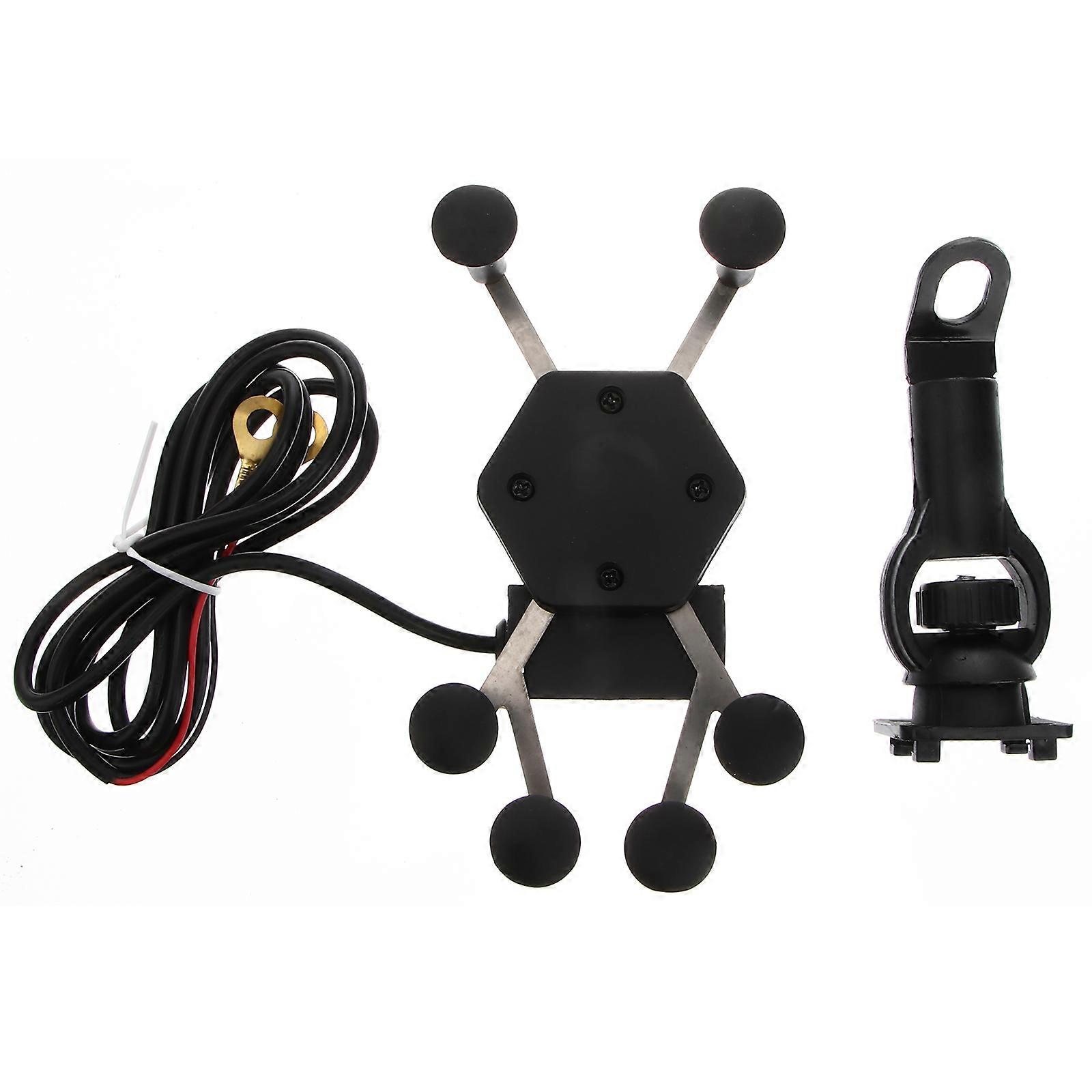 Durable AntiTheft Motorbike Handle Bracket with 6Claw Design for Holding Use Black PVC+ABS 6Claw