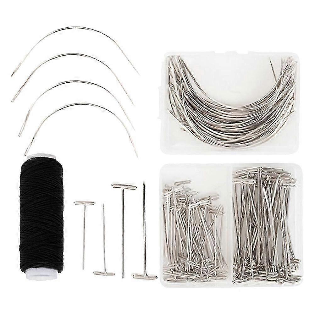 Convenient Blocking Needles 1 Set For Professionals Daily Use Wigs 5.10X1.50X0.10cm Silver Easy Insertion And Removal 61-Pcs