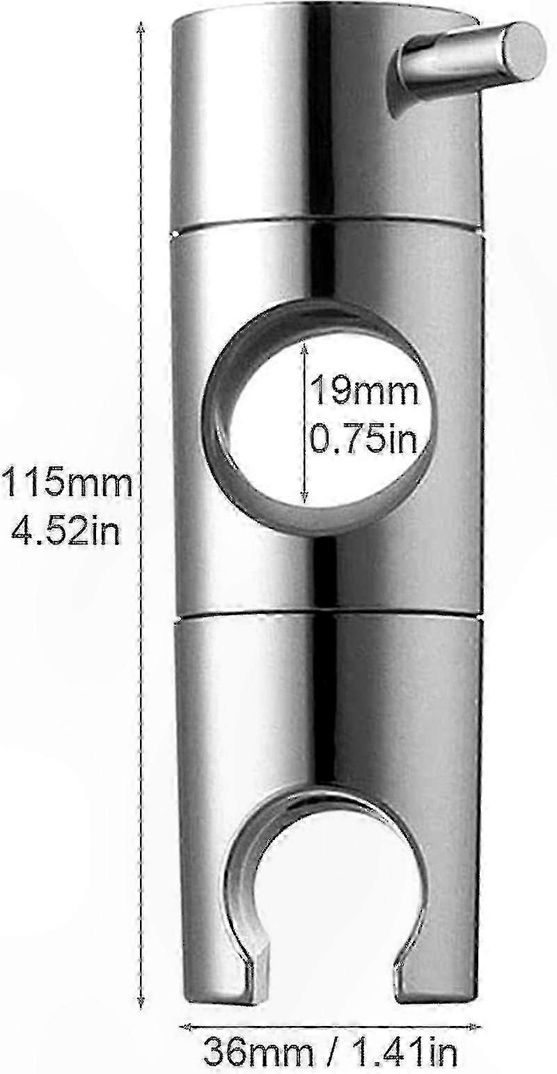 Shower Head Mounting Bracket, Replacement Holder for Riser Rail (19mm Size)
