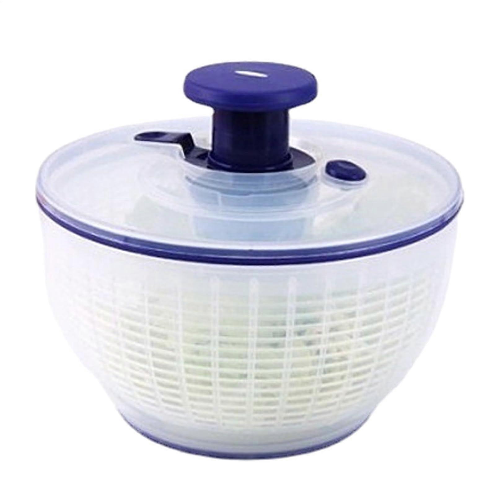 Salad Spinner With Quick Rinse And Dry, Large-Capacity Vegetable And Fruit Washer, Rotating Strainer Spinner