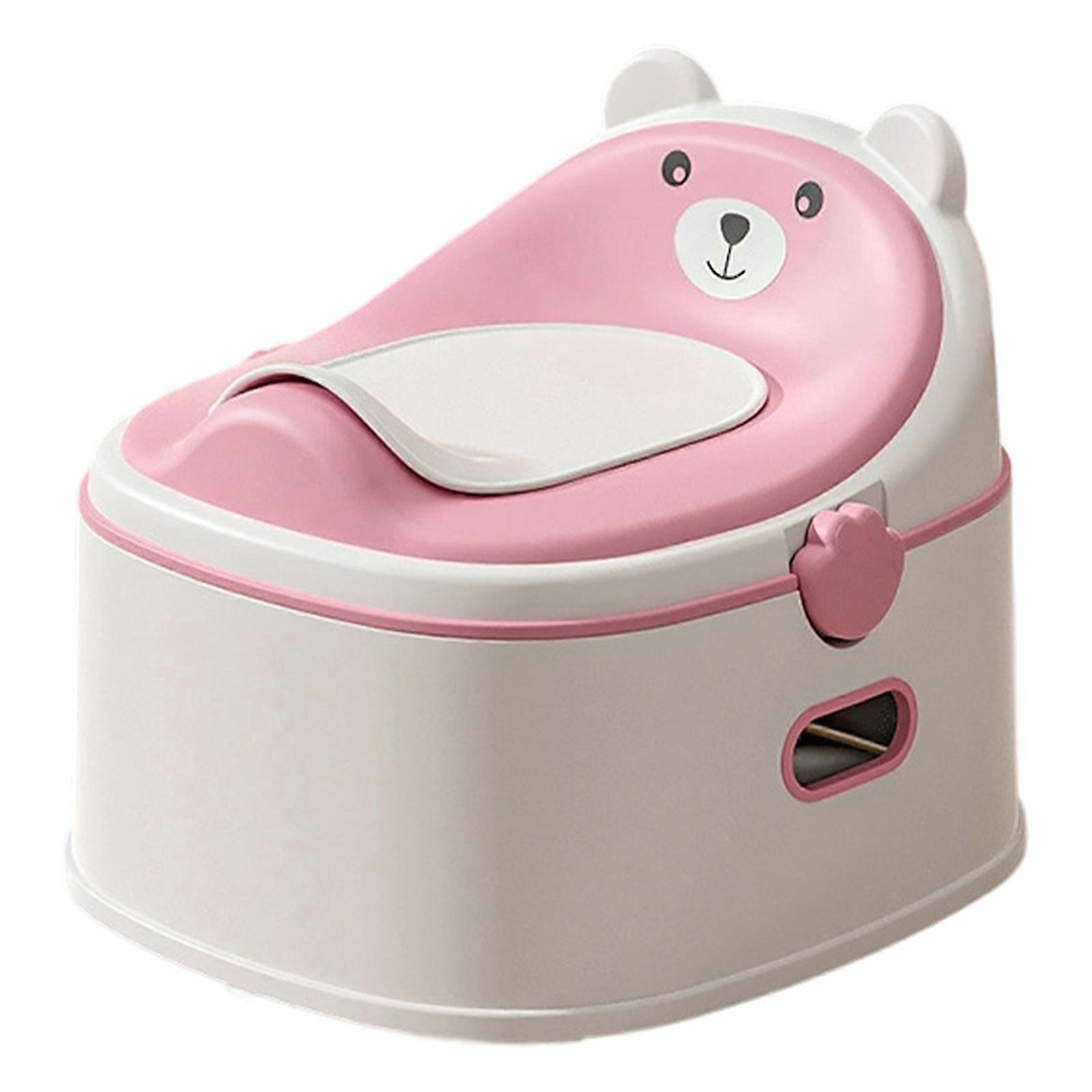 Bebek Tuvalet Eğitimi İçin 3 Aşamalı Geçişli Tasarım, Ergonomik Şekil, Yer Tasarrufu Sağlayan Yapı, Pembe