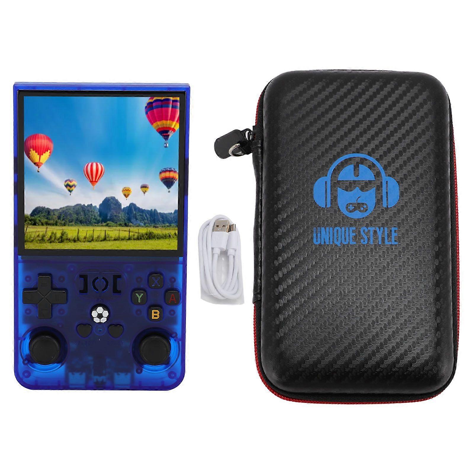 Handheld Game Console 4 Inch IPS Screen Open Source Portable Retro Video Game Console with Small Memory Card for Linux System Boys Girls 128GB
