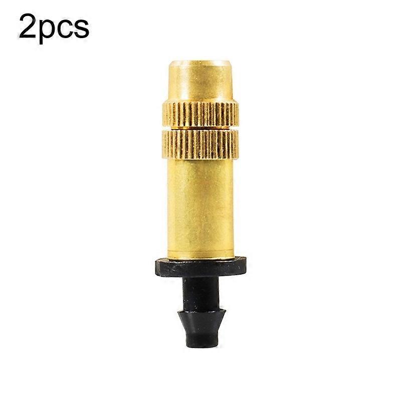 2pcs 4/7mm Barb Atomizing Spray Nozzle Bronze Heads