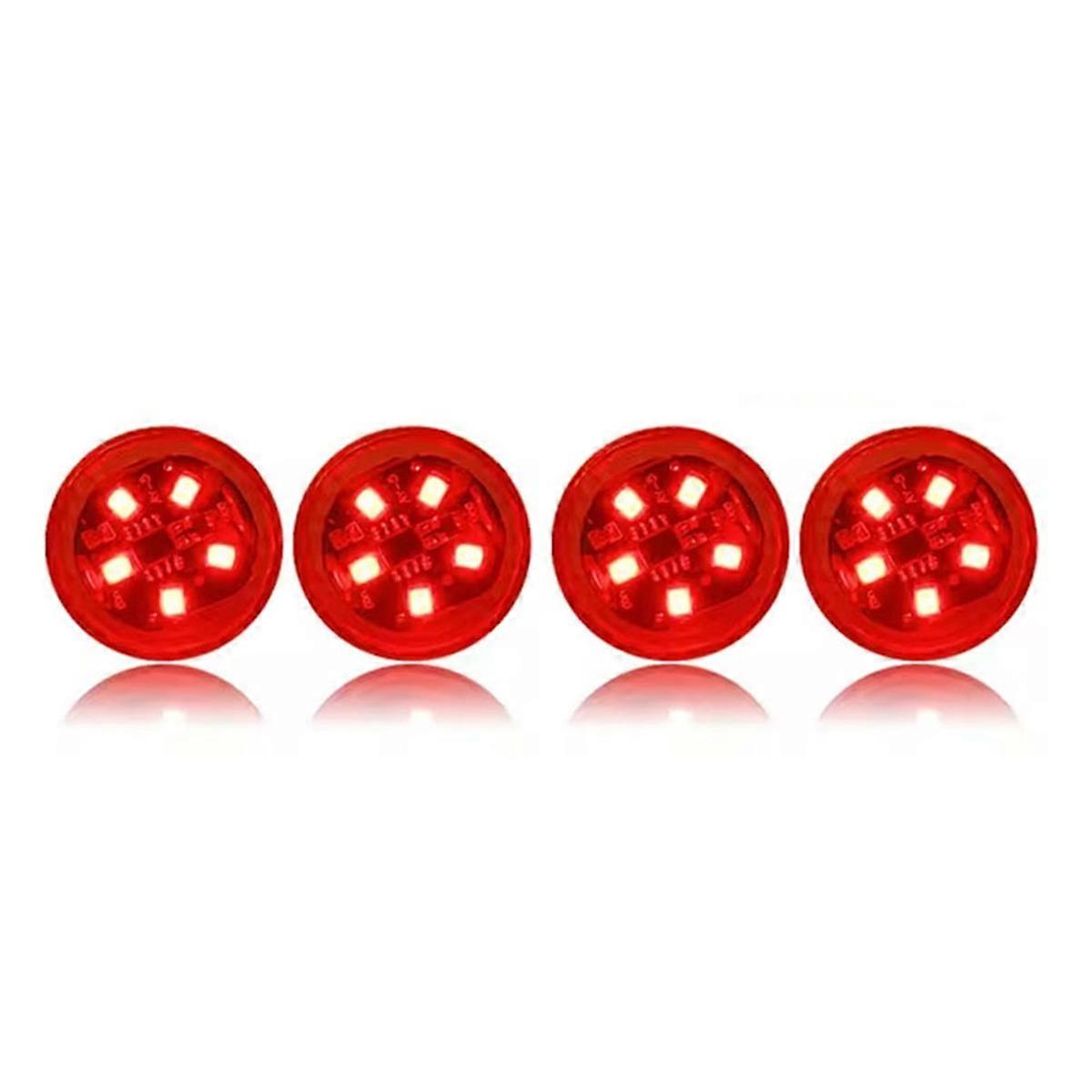 4Pcs Car Opening Door Safety Warning Light LED Anti-Collision Lamp Signal Flashing Turn Signal Parking Light