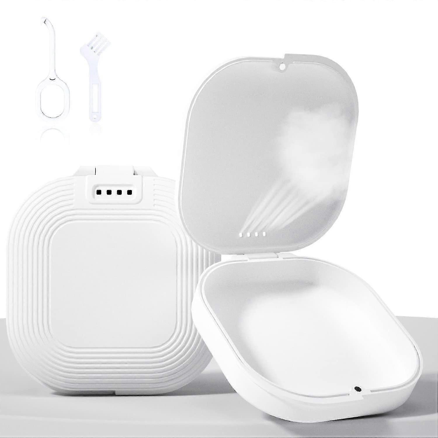 mouth guard case slim design with vent holes for retainers