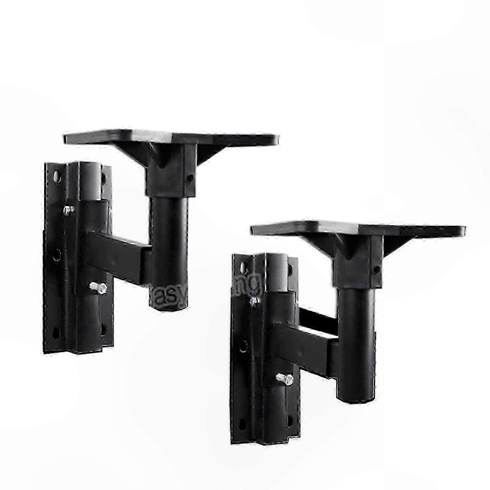 Pair of Wall Mount Speaker Brackets for KTV Surround o Systems Heavy Duty 30kg Load Capacity