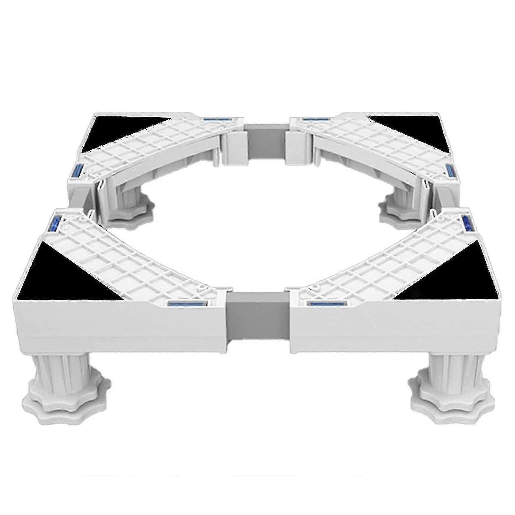 Anti-vibration pedestal for washing machine and dryer, sturdy stand with adjustable width