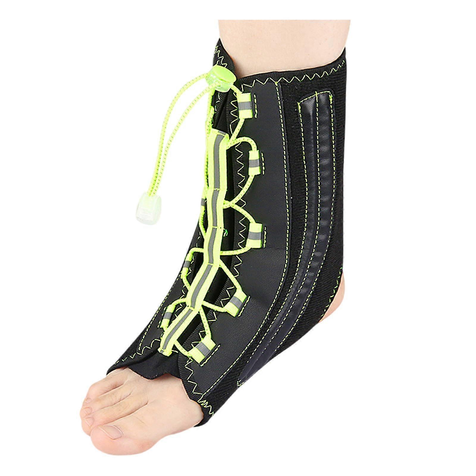 Drawstring Ankle Brace Foot Sleeve With Metal Adjustable Ankle Support For Football Basketball Running Tennis Outdoor