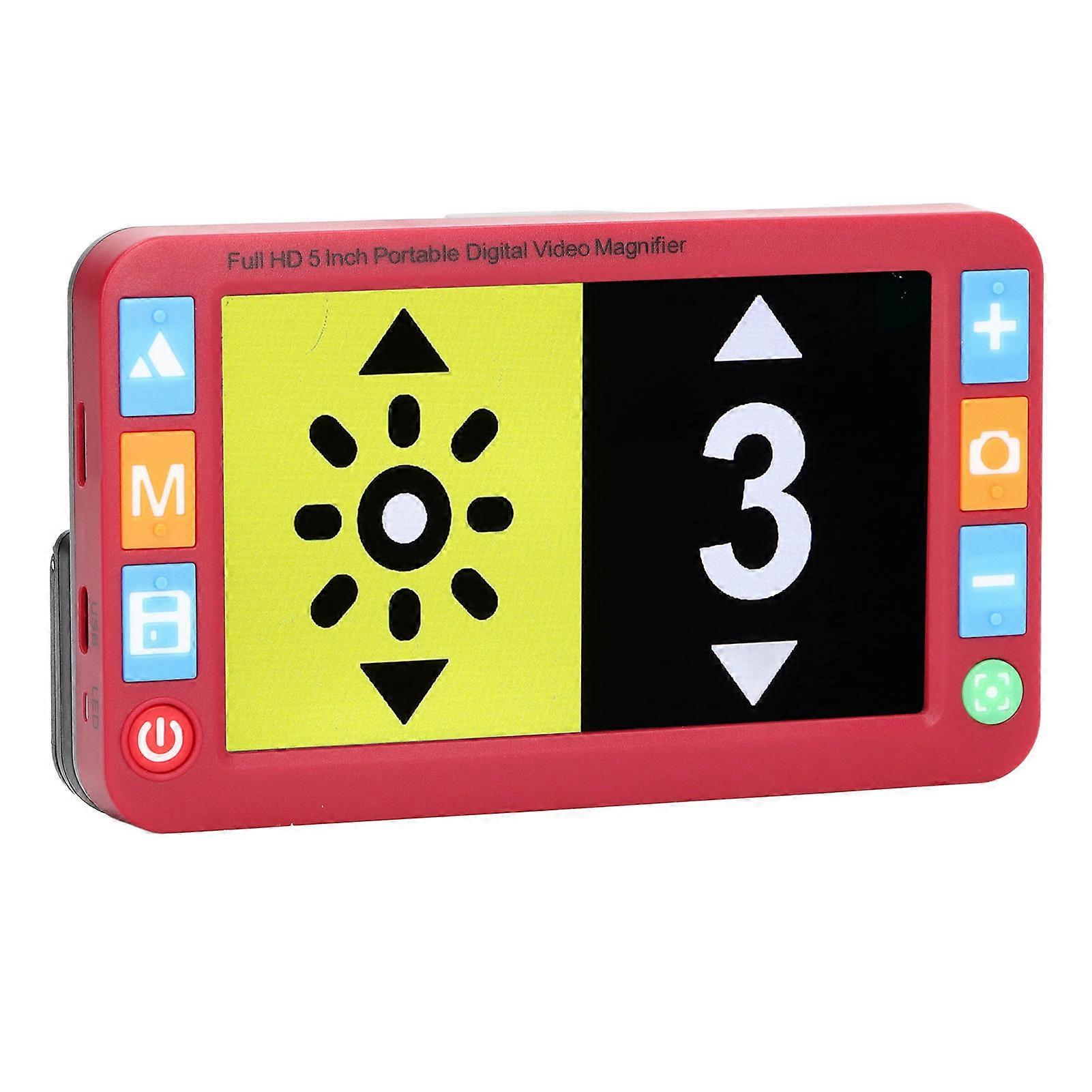 5.0 Inch Digital Video Magnifier 2X-32X Zoom 26 Color Modes UK Plug