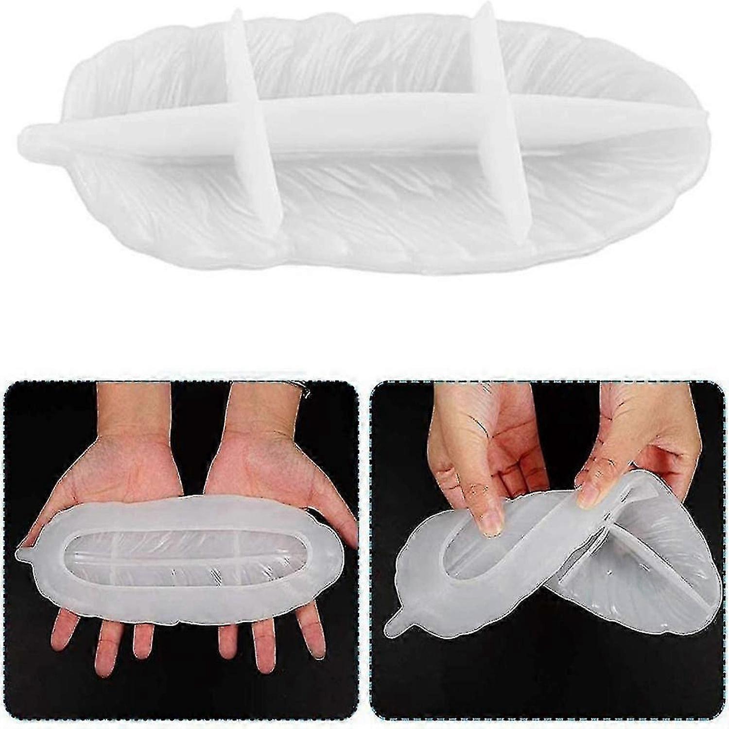 قوالب راتنج إيبوكسي على شكل ريشة، صب السيليكون، حرف يدوية للديكور المنزلي