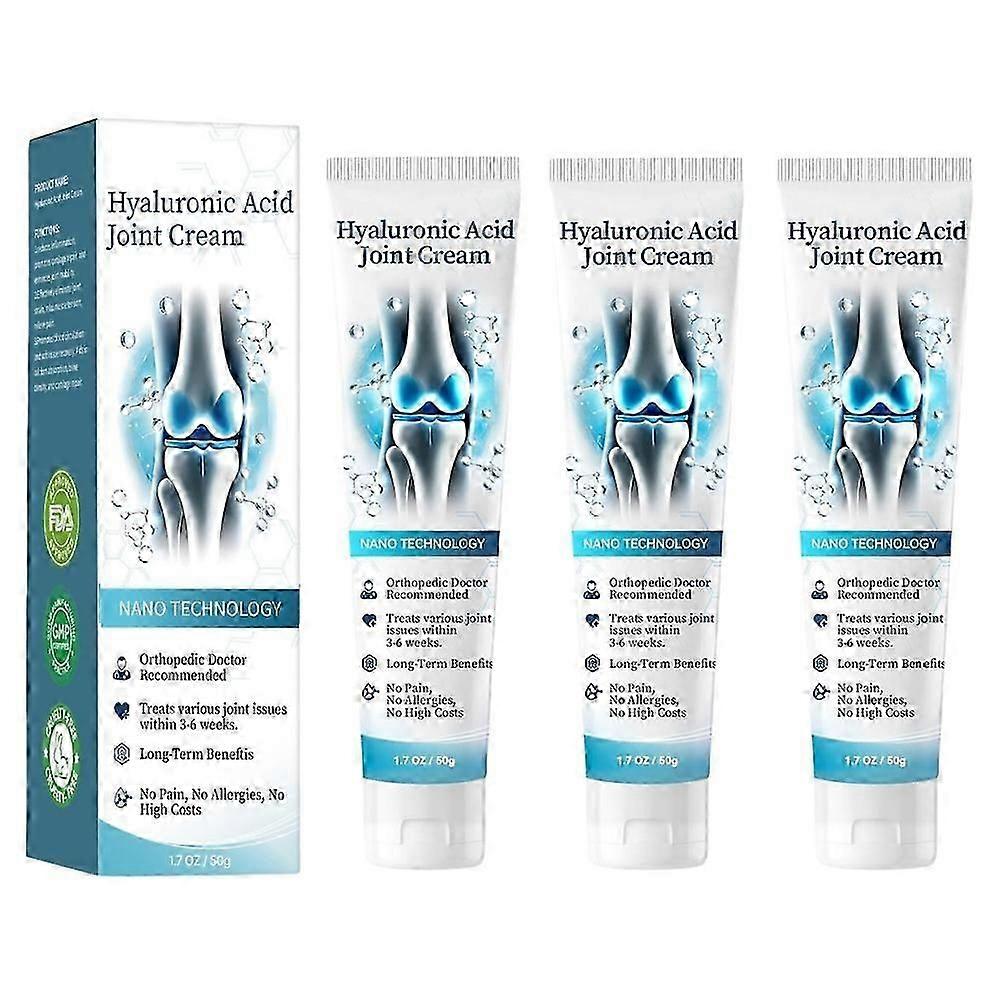 Hyaluronic Acid Joint Cream, Hyaluronic Acid Joint Massage Cream, Advanced Joint and Bone Care Cream for Back, Neck, Hands, Knees
