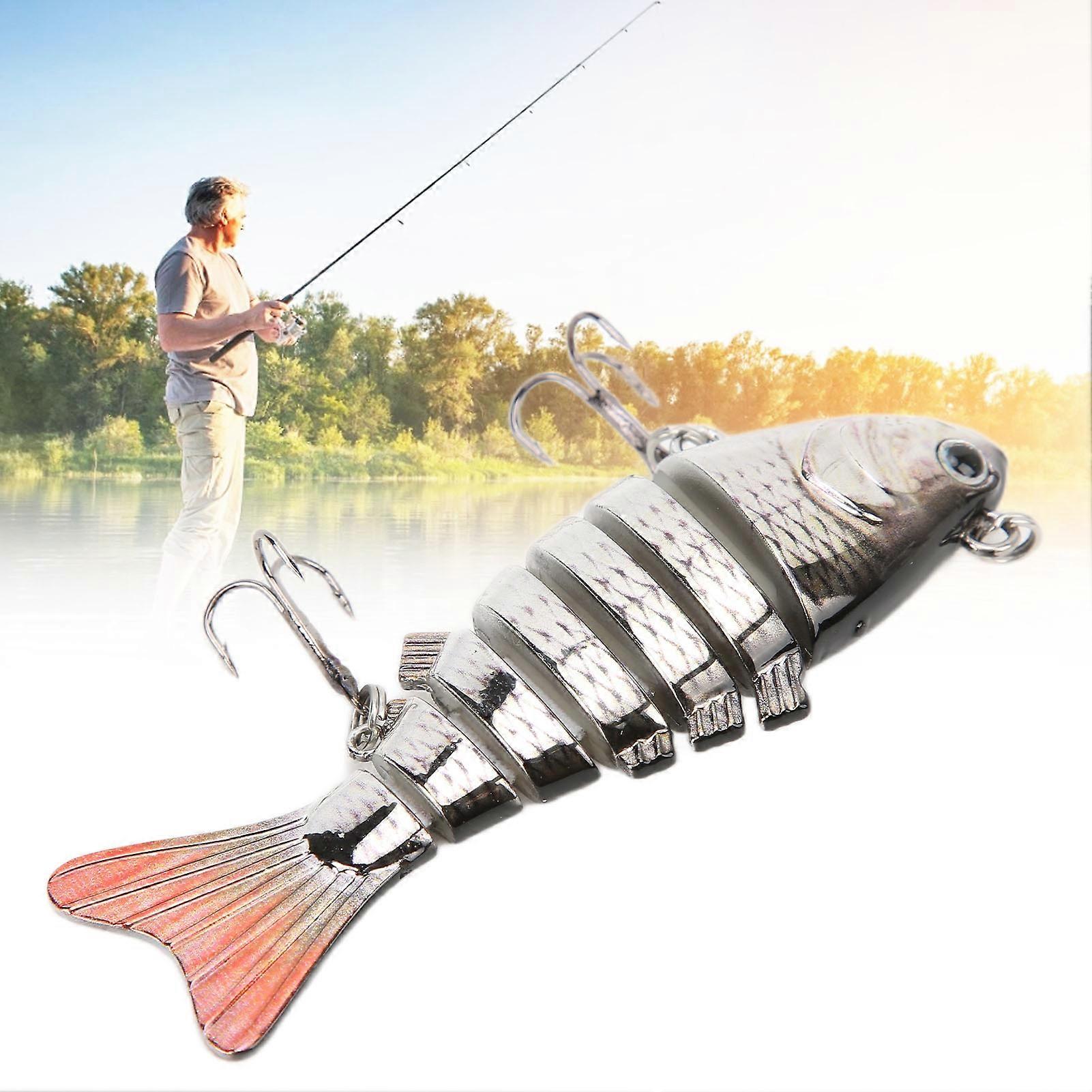 Durable Multi Jointed Slow Sinking Swimbait 10cm JM060 Plastic