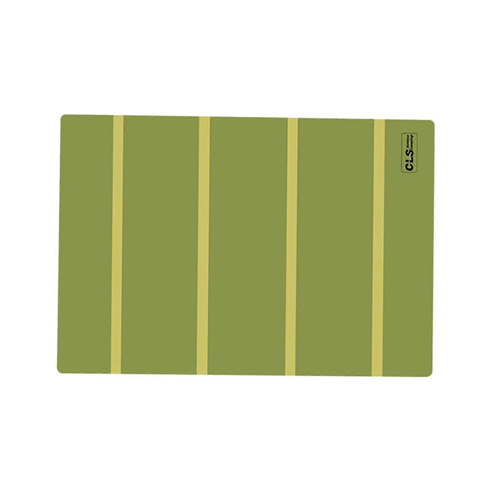 Camping Table Mat Silicone Heat Resistant Foldable Non Slip Tabletop Protective Pad Green