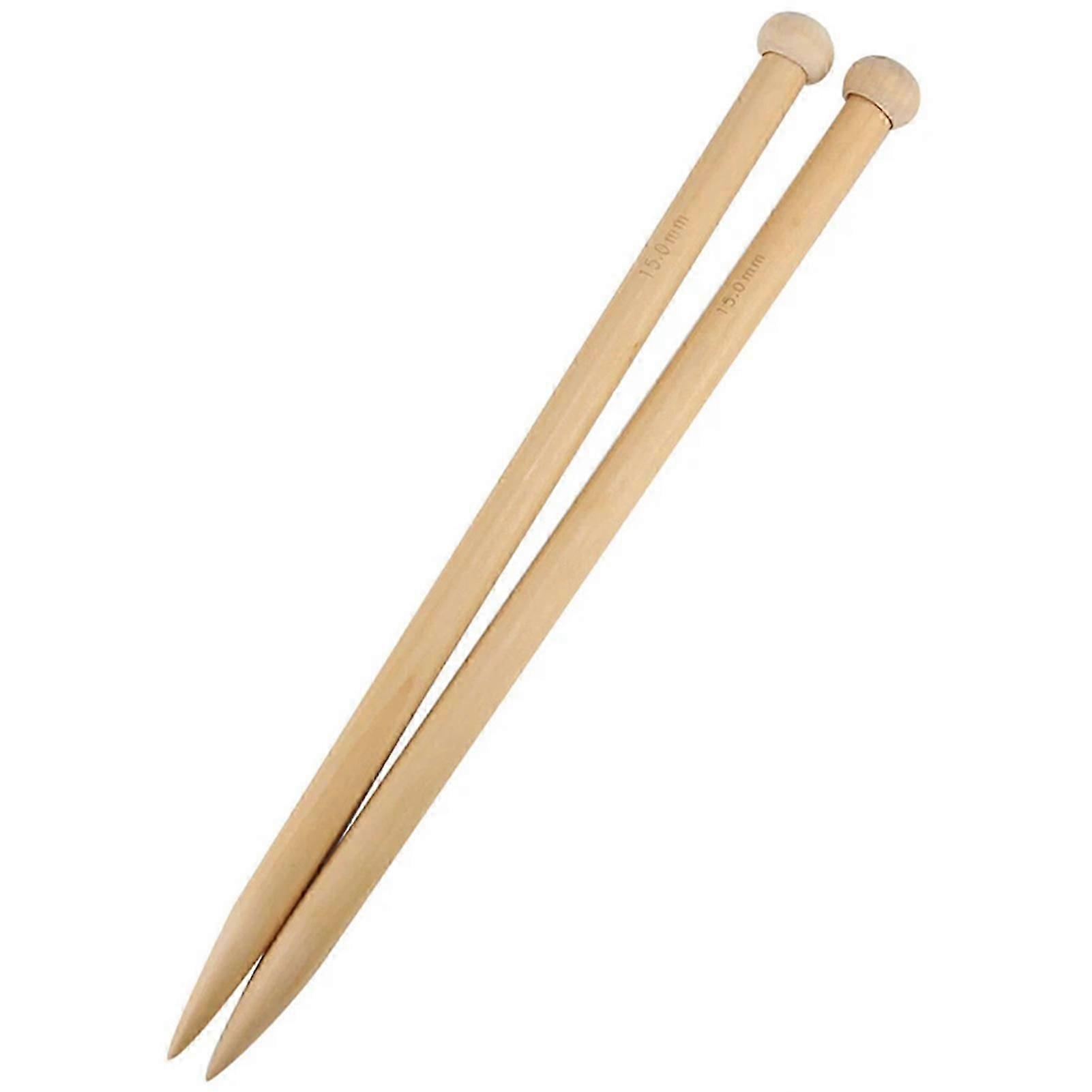 Wood Knitting Needles Set for Chunky Yarn Multifunctional for Pillows