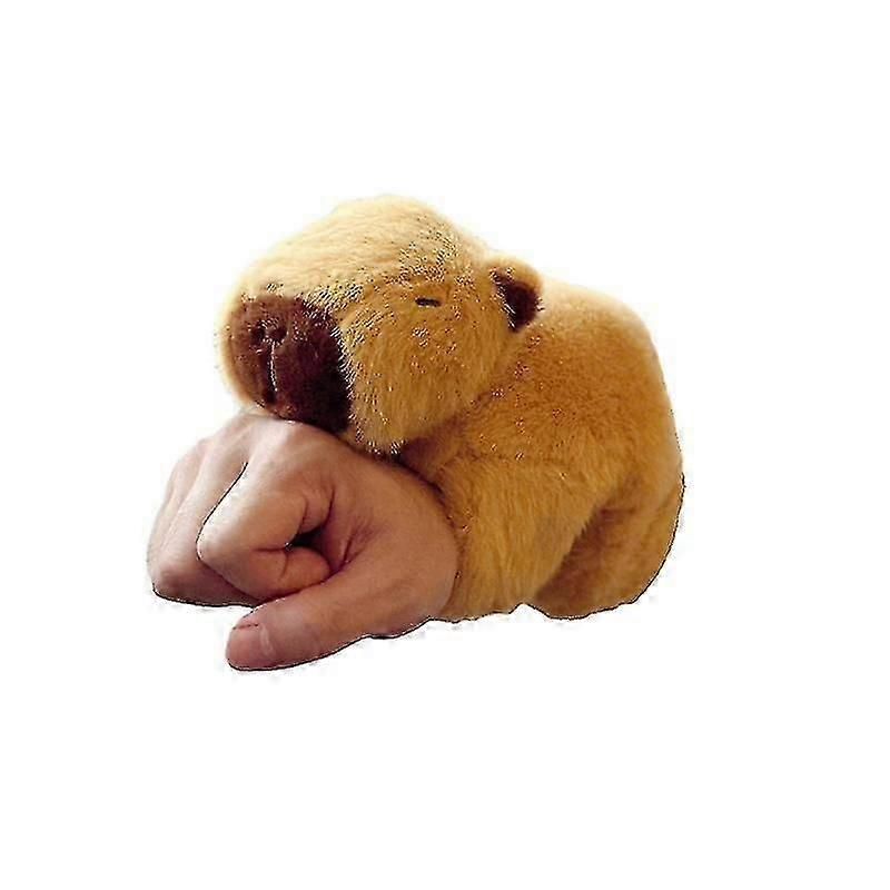 Cartoon doll capybara snap ring plush toy bracelet