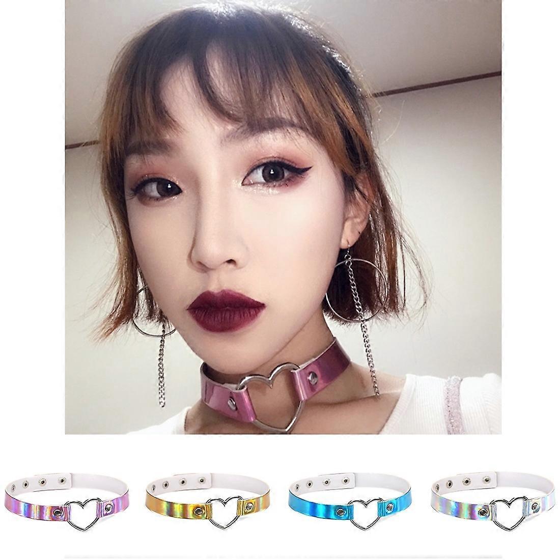 2 PCS Laser Heart Shape Collar