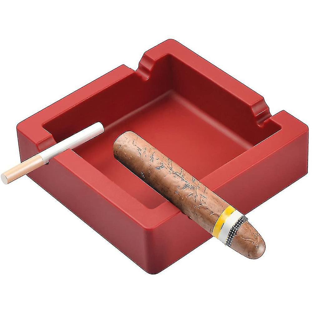 Silicone Ashtray High Temperature Simple Red