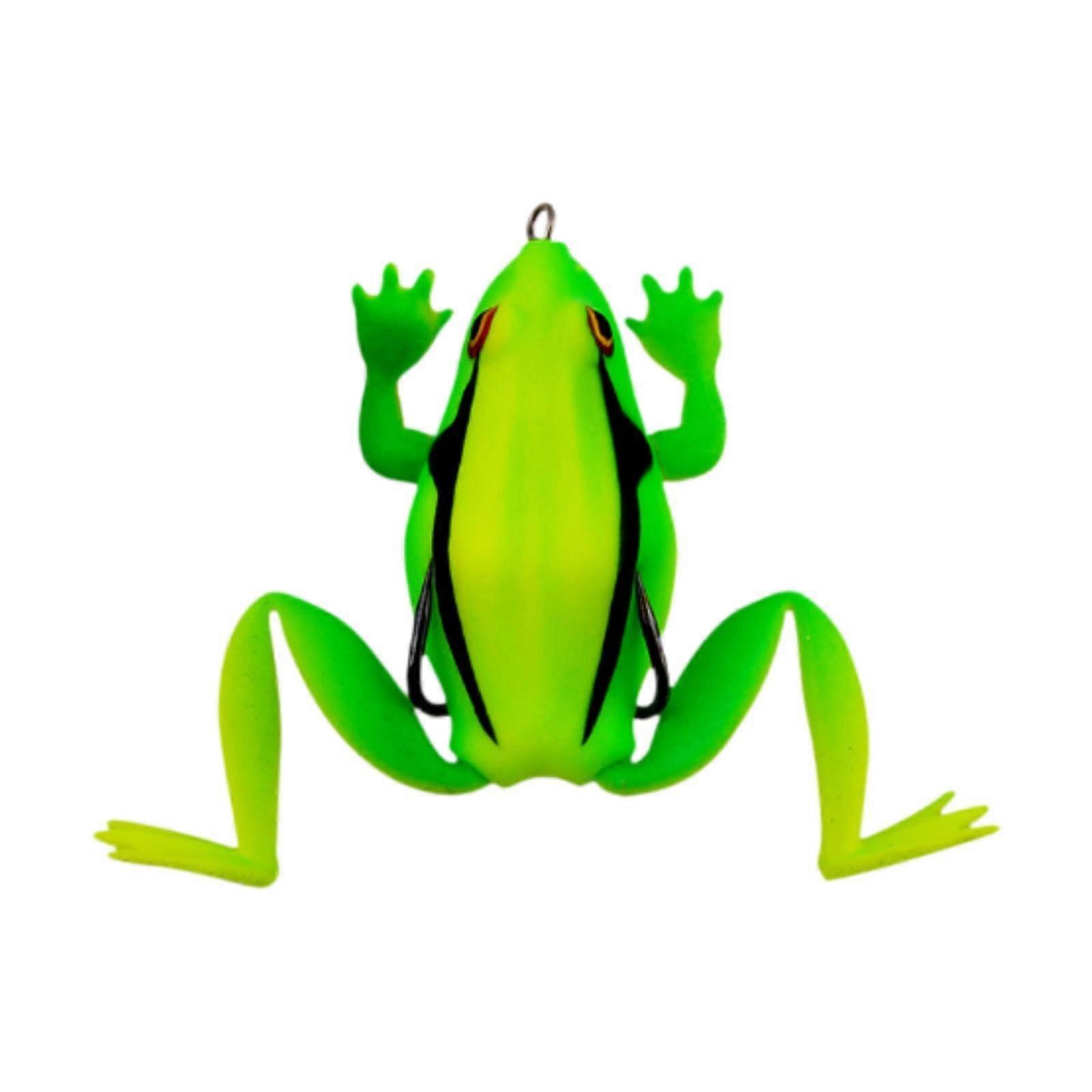 Frog Lure Realistic Action Lightweight Weedless Hooks For Saltwater Freshwater Bass Trout Pike Compact