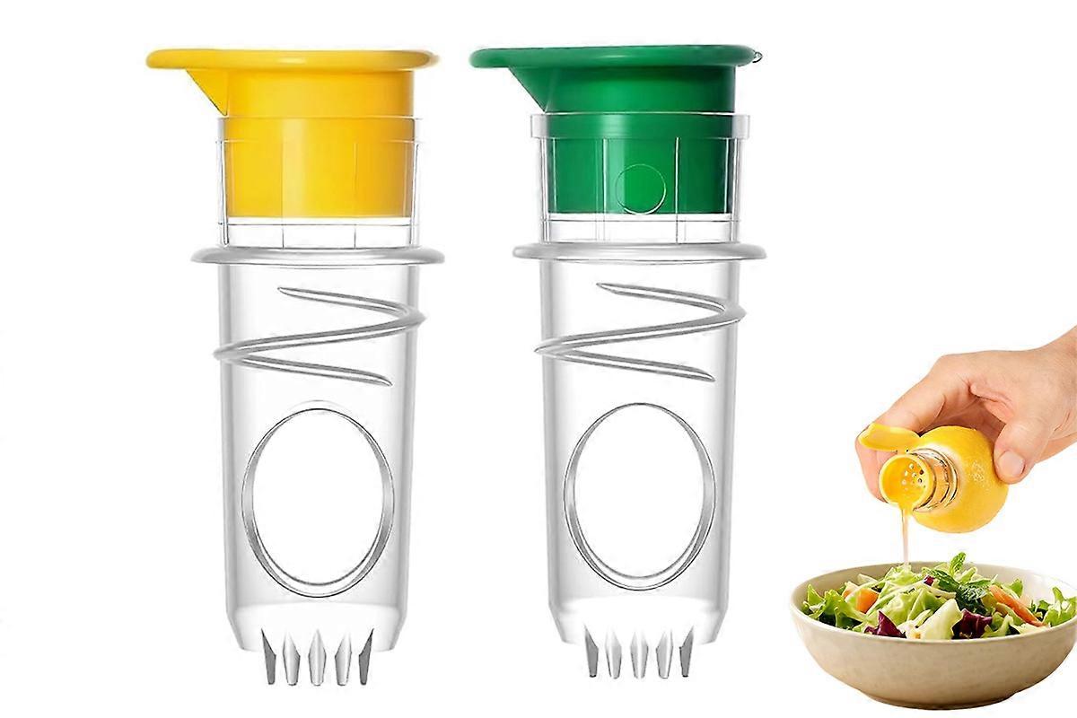 2Pcs Lemon Squeezer Screw Top Portable Citrus Juicer for Lemon Lime Orange