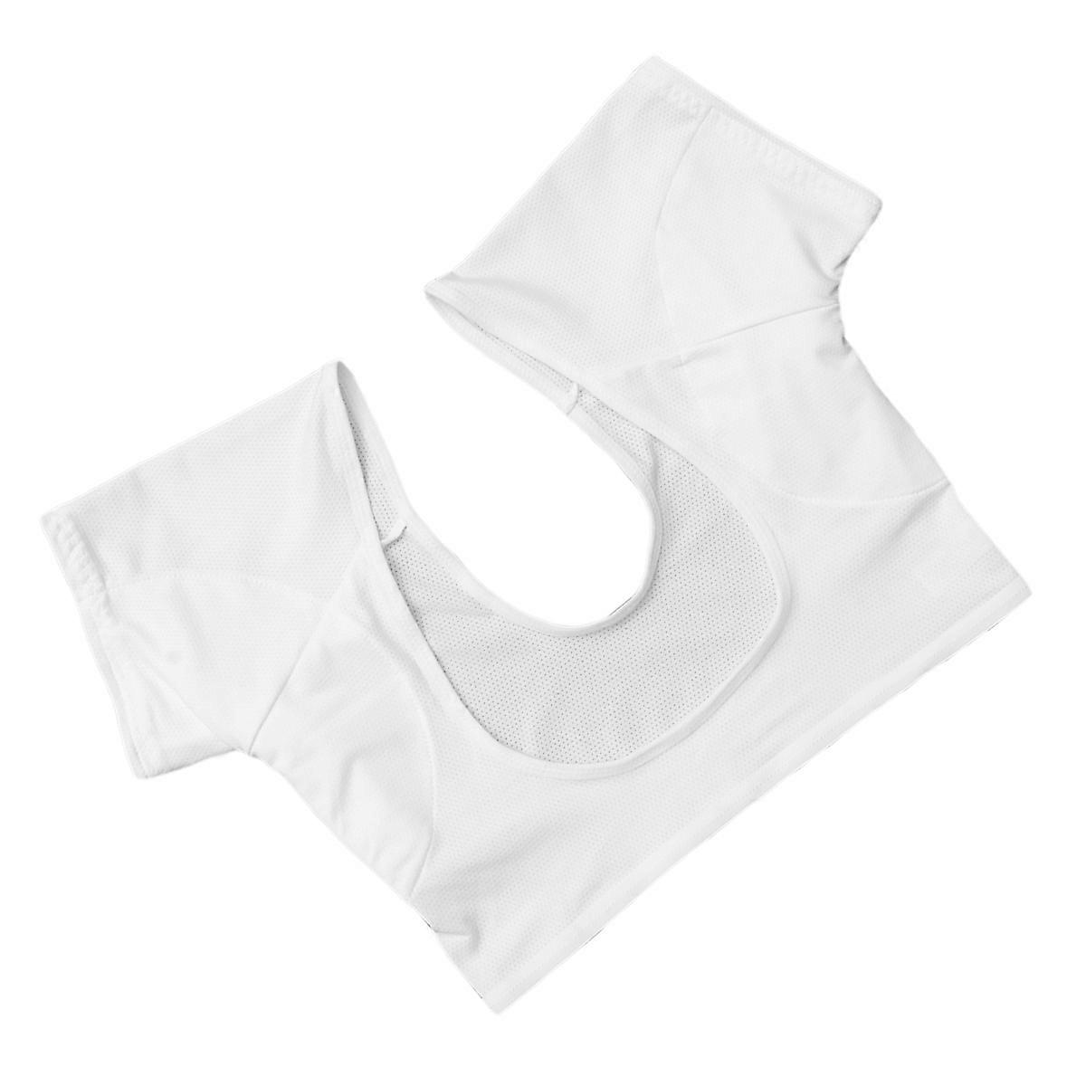 Underarm Sweat Vest for Women with Pads 5Pcs White Breathable