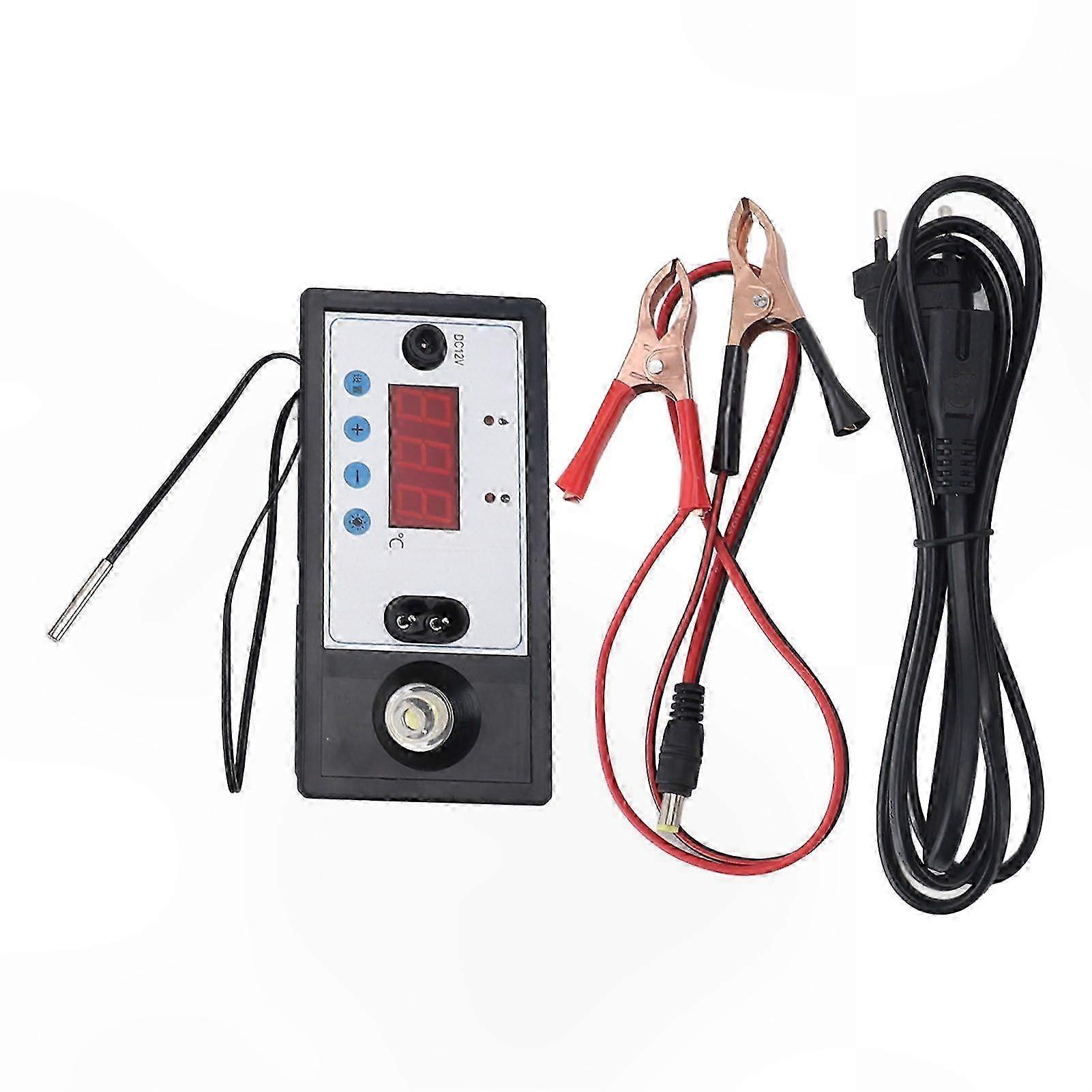 Egg Incubator Thermostat with Automatic Temperature Control and Water Bed Functionality