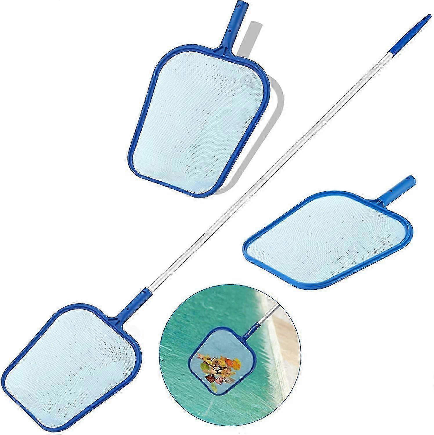 Pole-Attached Pool Net for Easy Cleaning