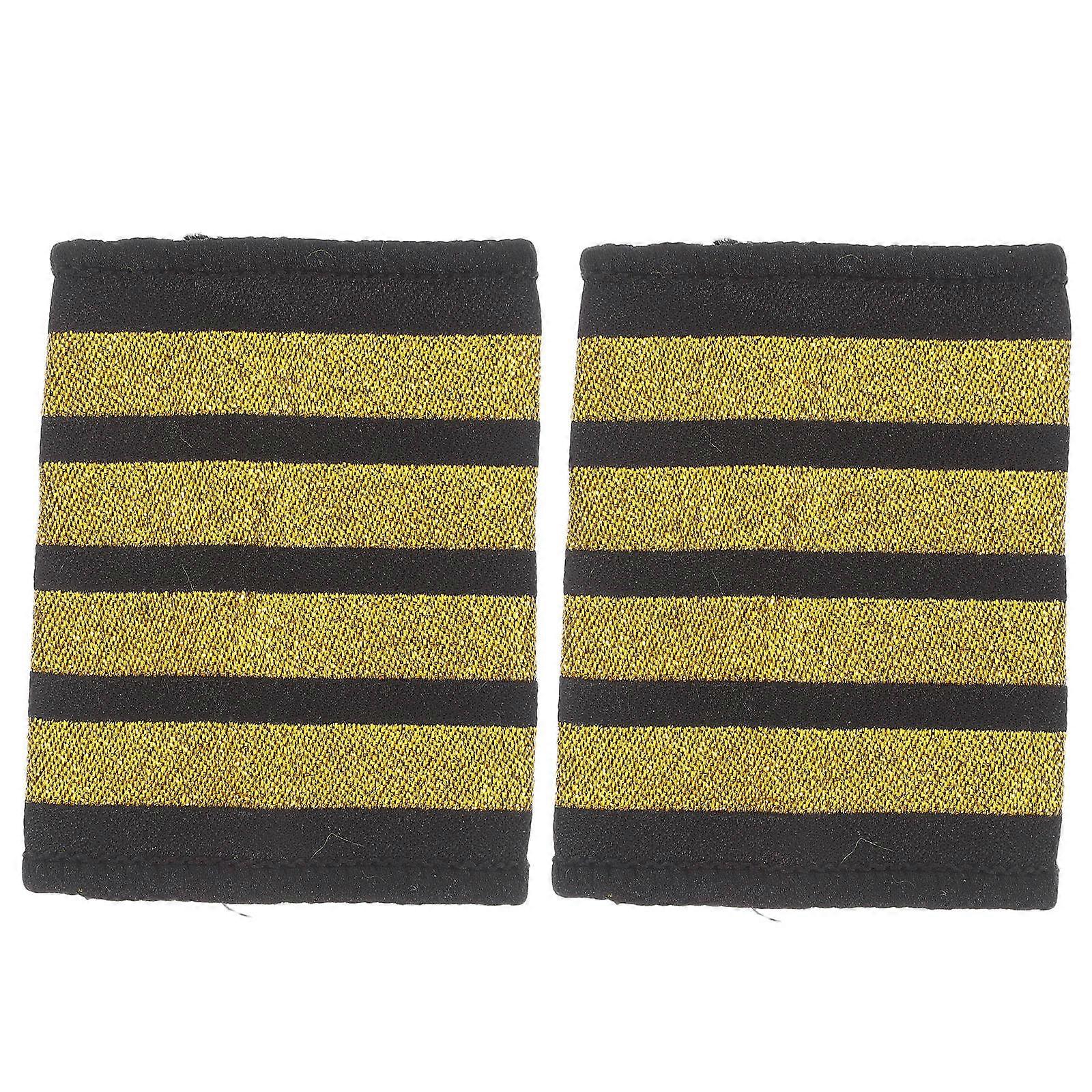 Captain Pilot Shoulder Boards for Aviation Uniform 3Pairs Epaulets Set
