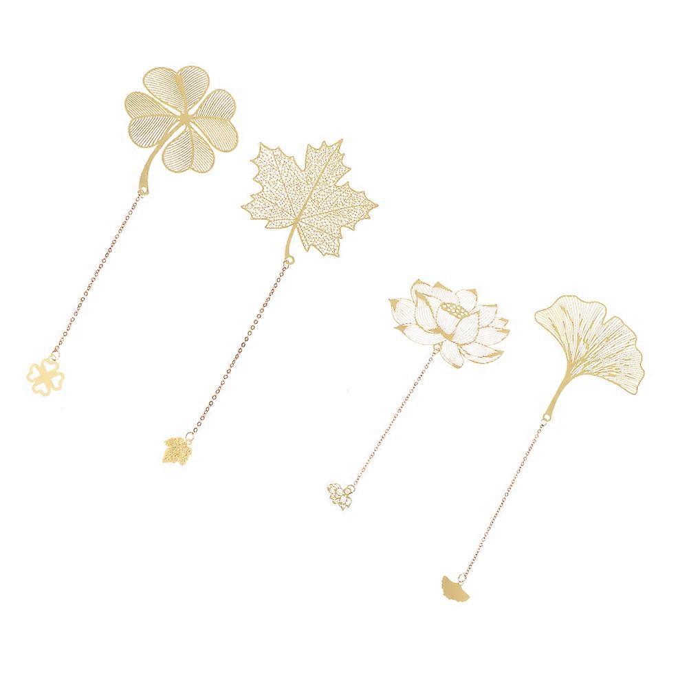 Decorative Hollow-Out Bookmark in Golden with 8Pcs Chinese Style Bookmarks