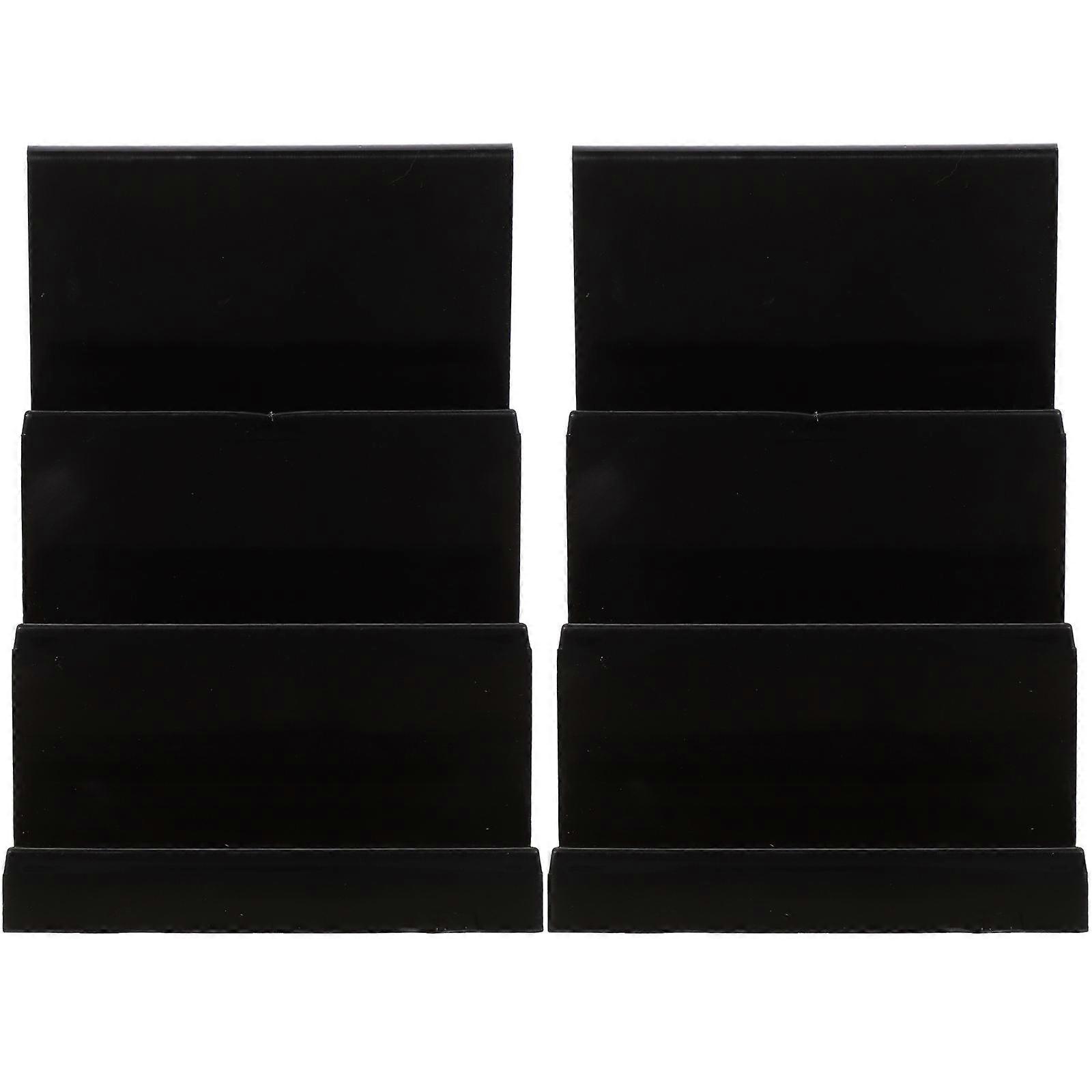 Black Acrylic Purse Display Racks 4 Pcs For Jewelry Handbags Storage Organization Modern Rectangular Style