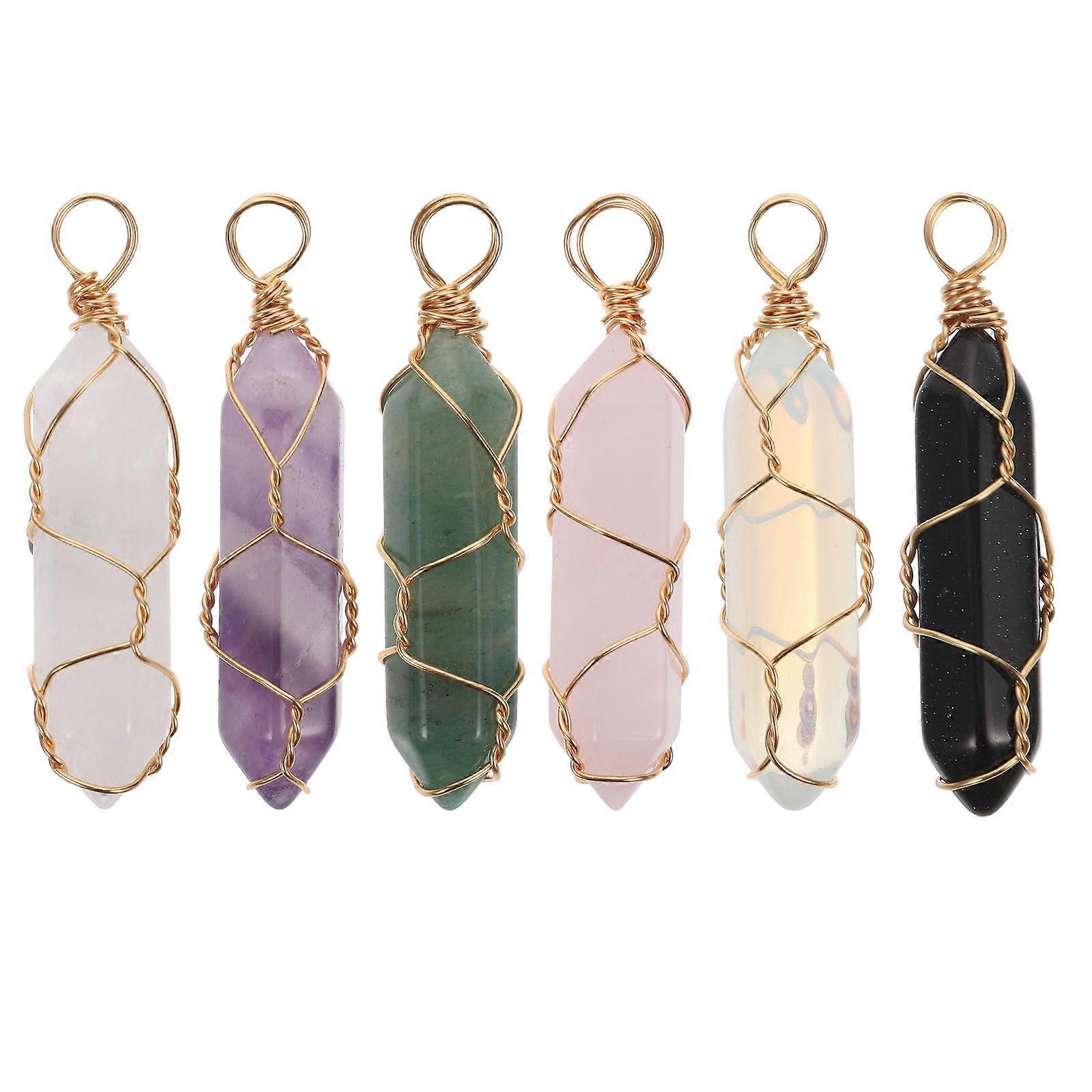 Crystal Pendant Hexagon Drops for Hanging Decor 30Pcs Assorted