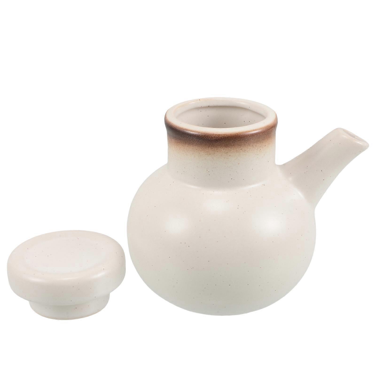 Multi Ceramic Seasoning Storage Jar For Oil And Vinegar Dispenser 4Pcs Rectangular Japanese Design Ideal For Culinary Lovers