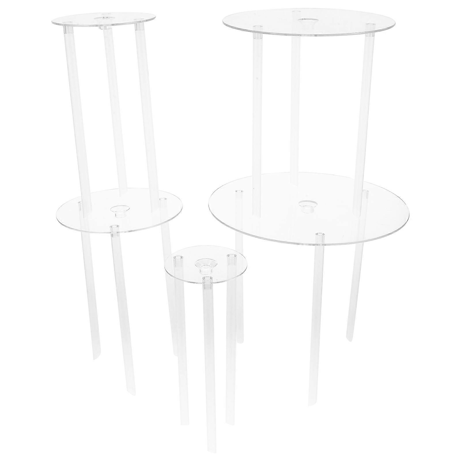 White Cake Sticks for Tiered Cake Support Rods Plastic 15Sets