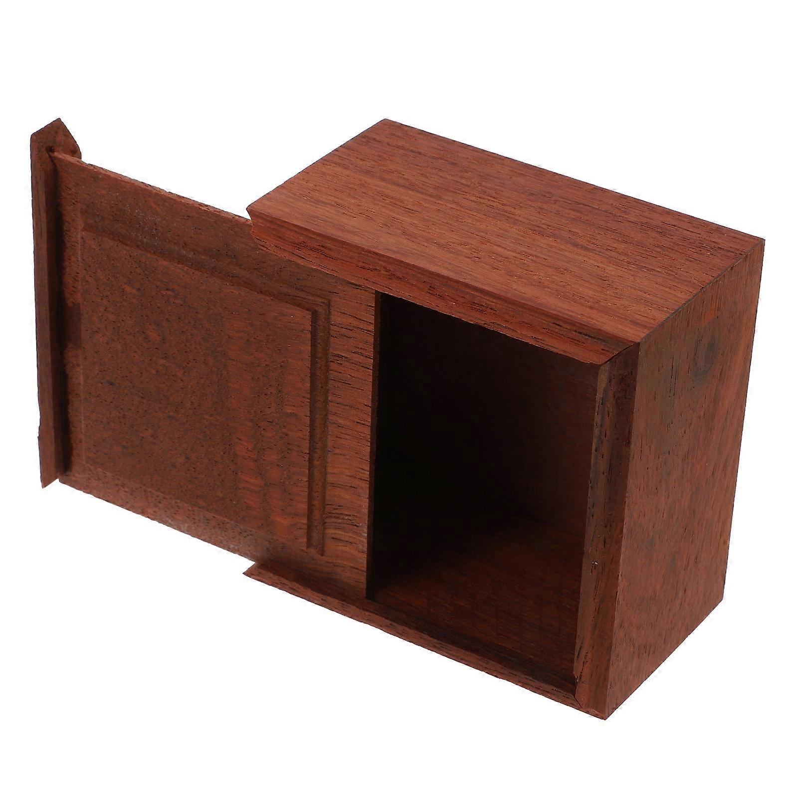 Rosewood Incense Burner Practical Aroma Accessory Square 2Pcs Dark Red