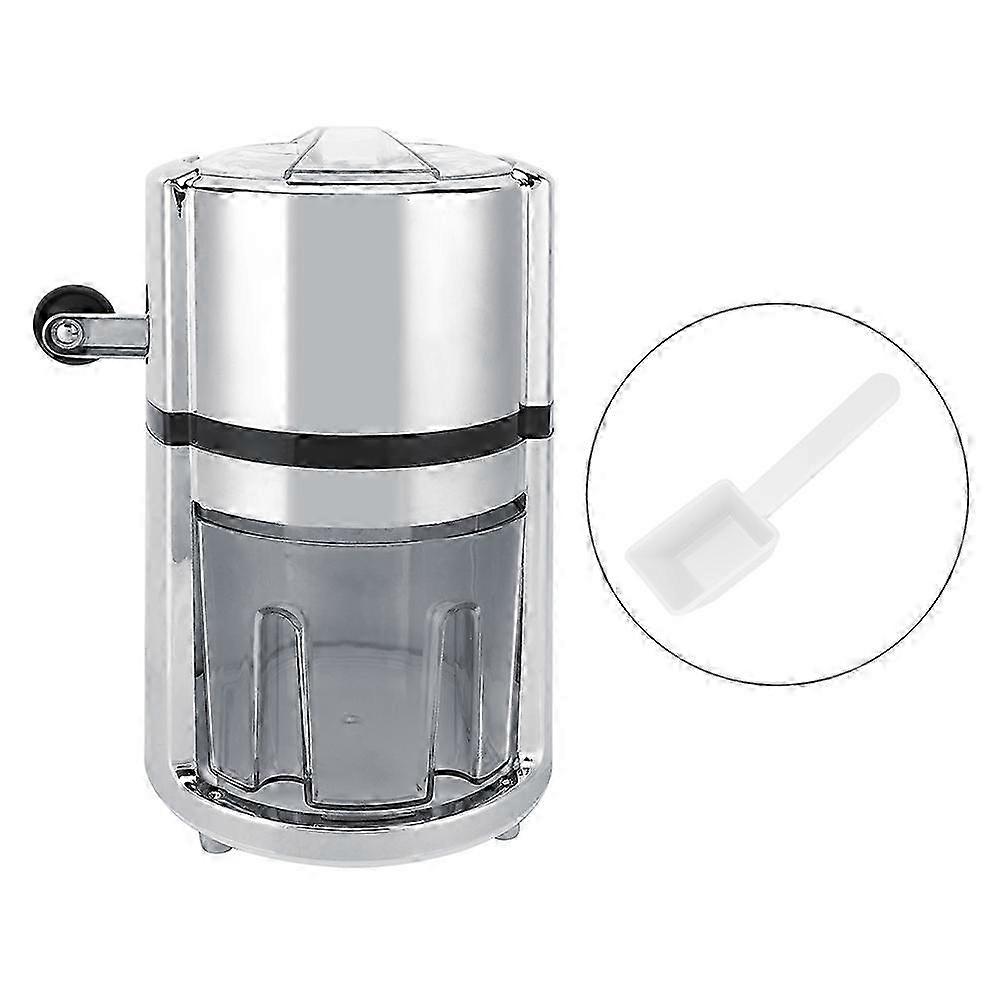 2025 Round Shape Hand Crank Manual Ice Crusher Shaved Ice Machine Kitchen Tool