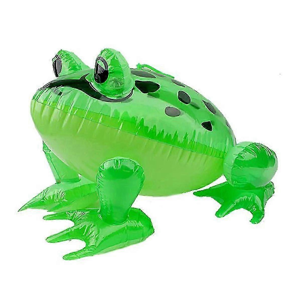 Inflatable Frog Toy, Bouncing Frog Balloon with Flashing Rope