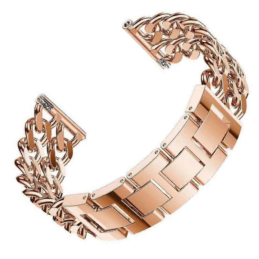 Rose Gold Metal Watchband Replaceable Watch Strap for 4Pcs Compatible with Samsung