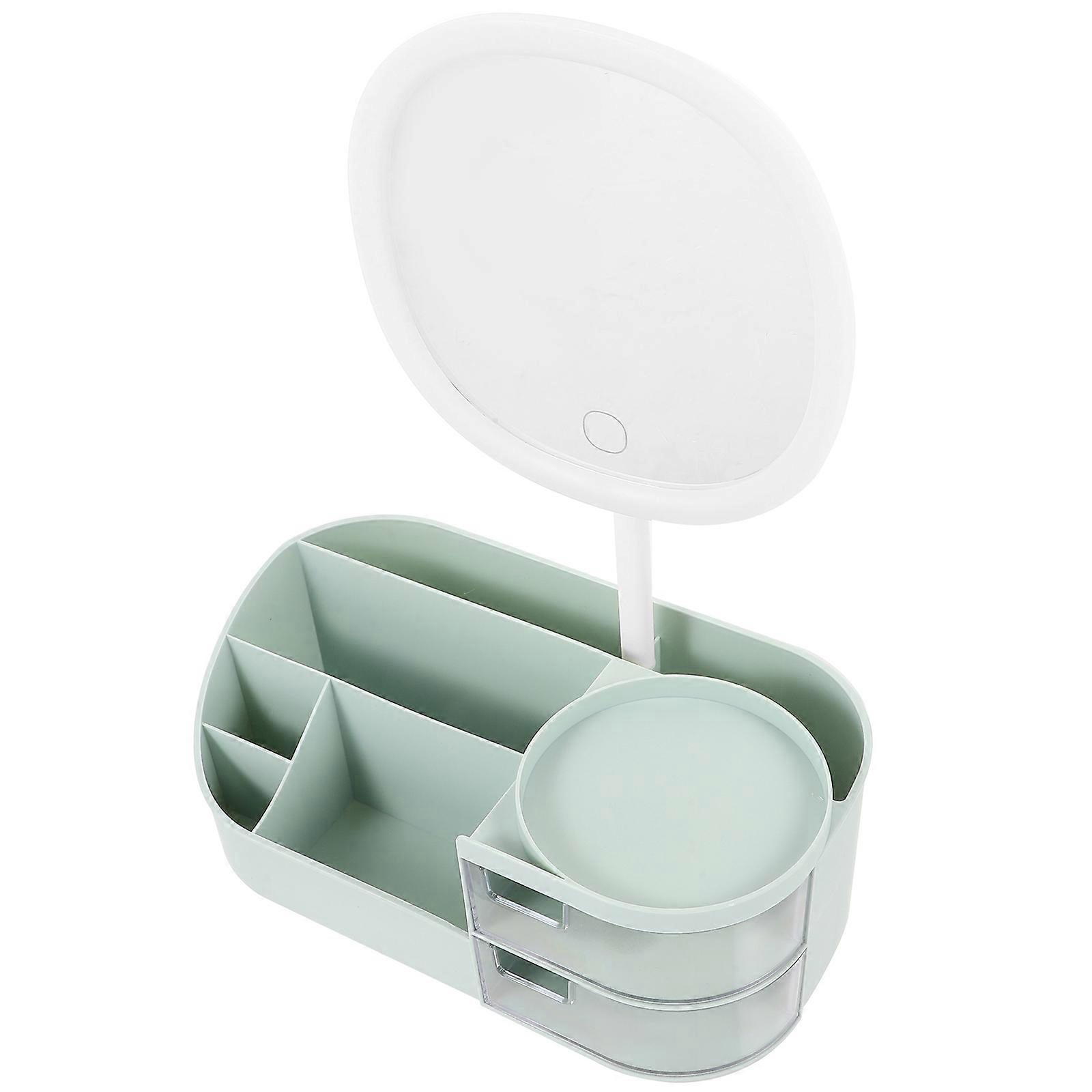 Makeup Organizer Cosmetic Mirror for Brush Holding 2Pcs Desktop Holder