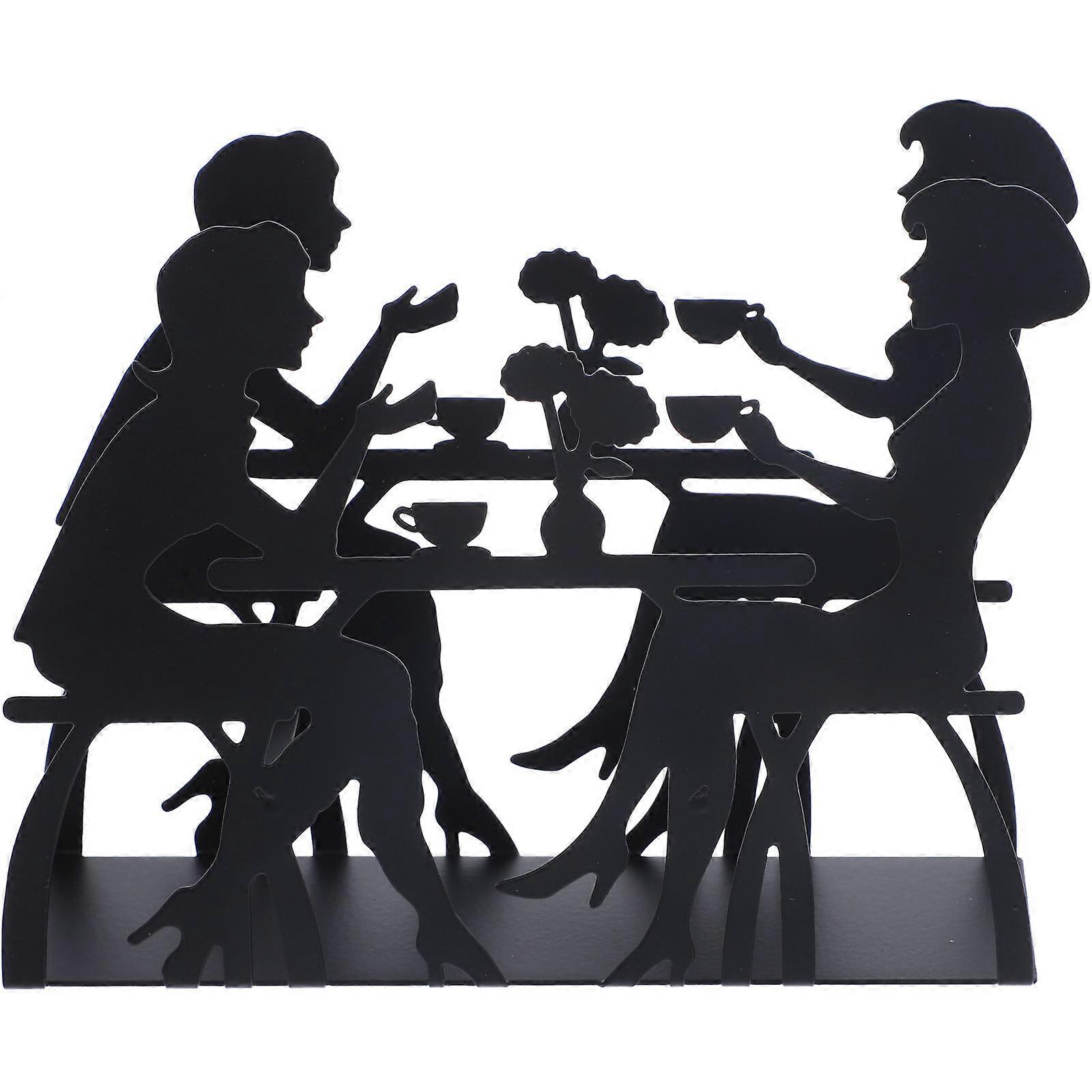 Decorative 2Pcs Filter Holder For Home Use With Large Capacity Storage Elegant Black Finish