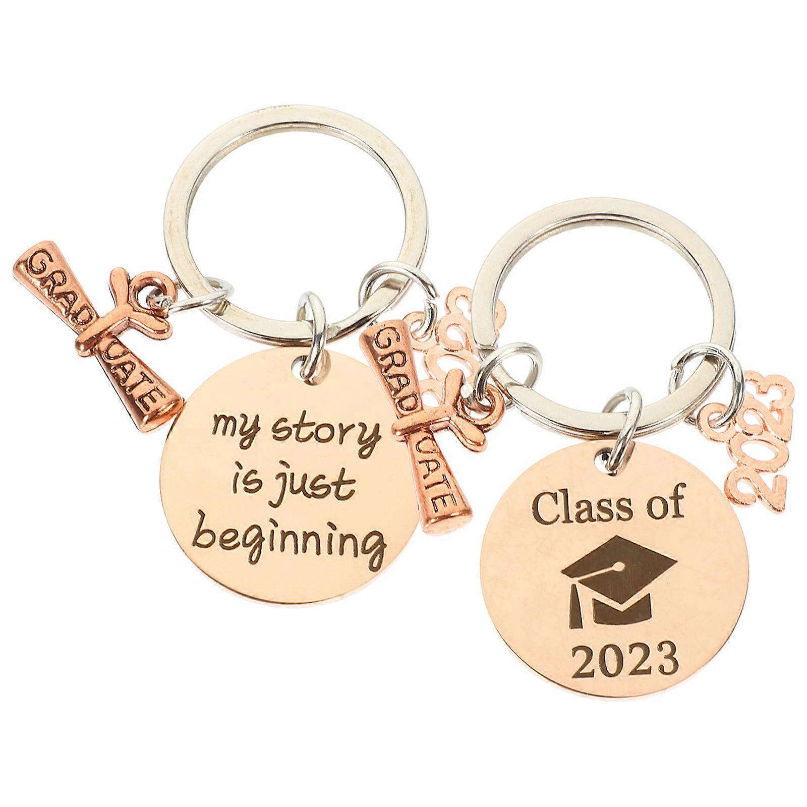 Graduation Gift Keychain for 8Pcs Students Durable Metal Keepsakes 2023