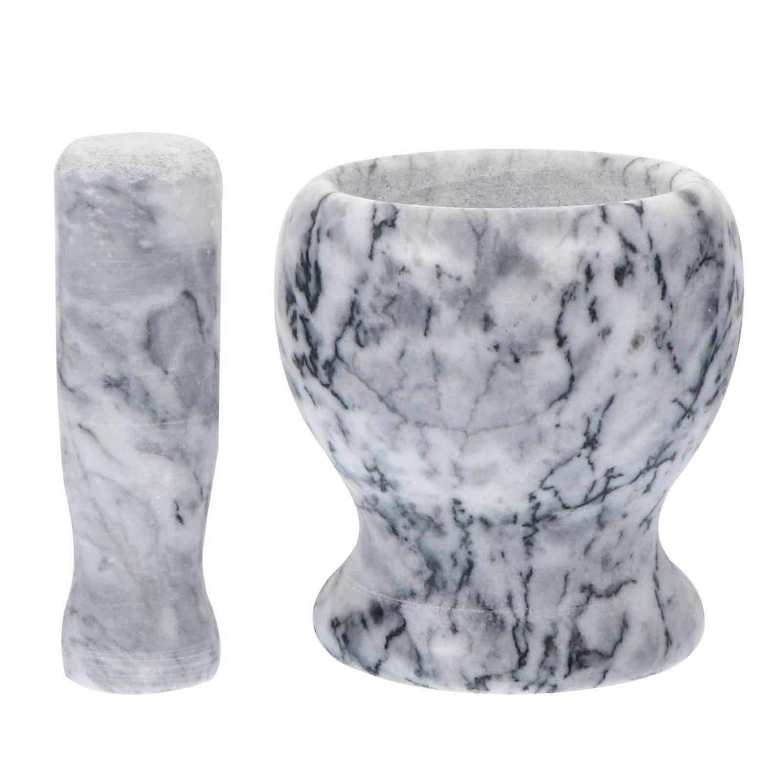 Marble Garlic Grinder Set Random Color Kitchen Tools Spice Grinding 1Set