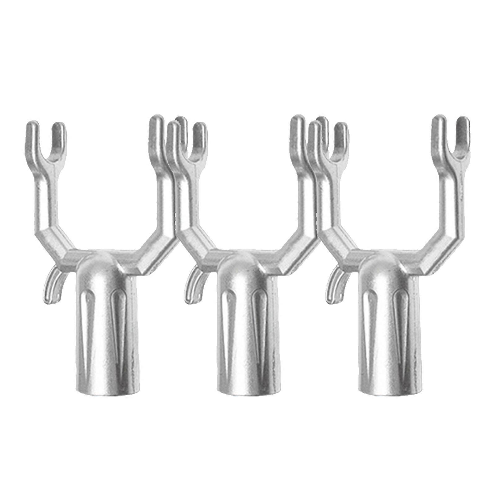 Clothes Pole Supplies 15 Pcs Fork Heads Efficient Replacement For Family Members Enjoying Clothes Drying