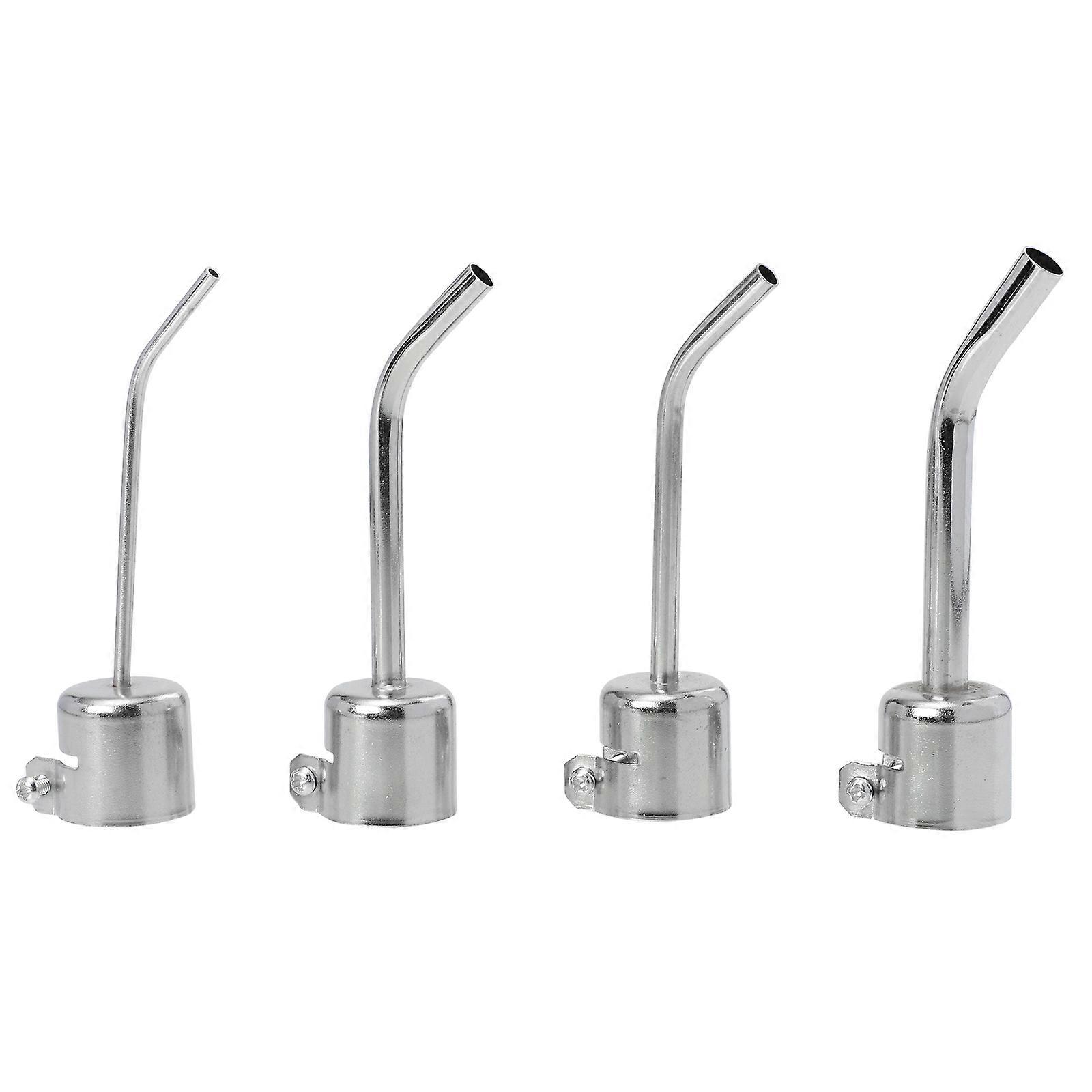 Hot Nozzle 4Pcs Heat Tool Nozzles for Soldering with Long Bent Design