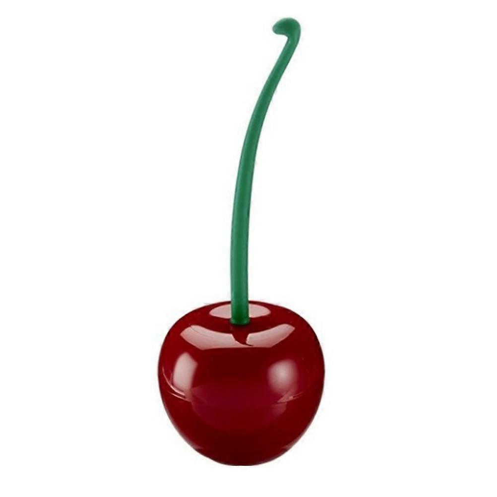 Practical Cherry Toilet Brush Set for Cleaning with Holder and Storage