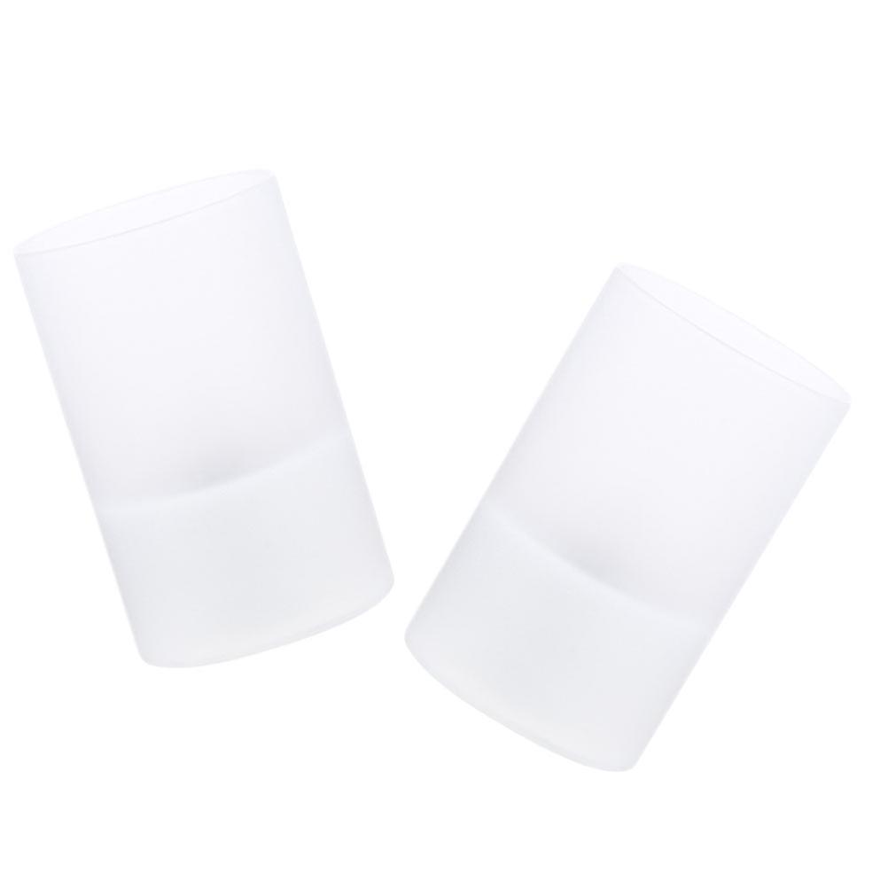 White Round Shaped Solar Candle Light for Desktop Decoration 4Pcs